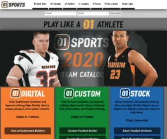 D1Team.com(Uniforms) Screenshot