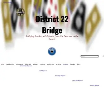 D22ACBL.com(ACBL District 22) Screenshot