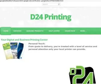 D24Printing.com(D24 Printing) Screenshot