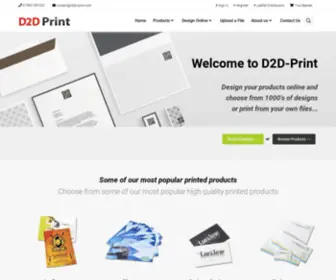 D2D-Print.com(Cheap Printing & Design of Flyers) Screenshot