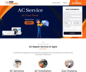 D2Drepairs.com(AC Repair Service in Agra) Screenshot