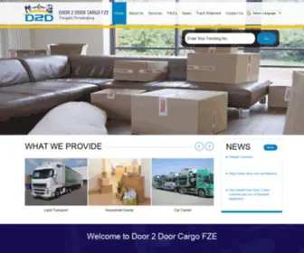 D2Duae.com(Door 2 Door Cargo FZE) Screenshot