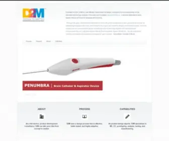 D2M-INC.com(Design to Matter) Screenshot