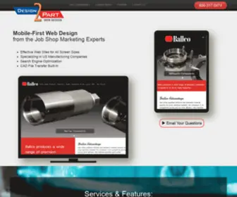 D2Pwebdesign.com(Web Site Design Services for Job Shops & Contract Manufacturers) Screenshot