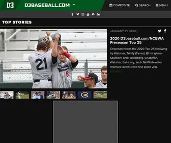 D3Baseball.com(The home for NCAA Division III baseball coverage) Screenshot