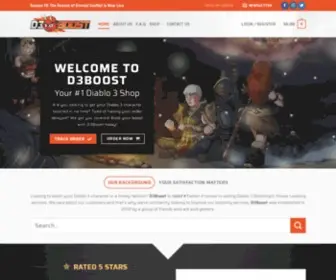 D3Boost.com(Your #1 Diablo 3 Boosting & Carry Services) Screenshot