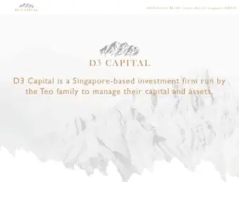 D3Capital.sg(Singapore-based investment firm) Screenshot