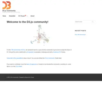 D3JS.community(Events and news from the community) Screenshot