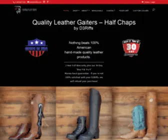 D3Riffs.com(Designer Leather Half Chaps With Personality) Screenshot