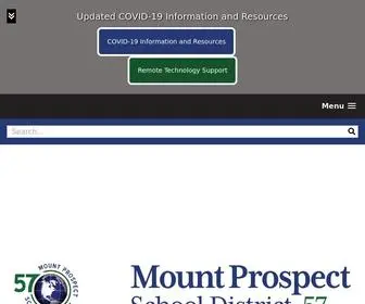 D57.org(Mount Prospect School District 57) Screenshot
