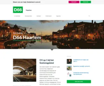 D66Haarlem.nl(D66) Screenshot