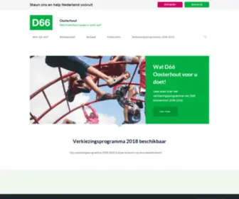 D66OOsterhout.nl(D66 Oosterhout heet u van harte welkom) Screenshot