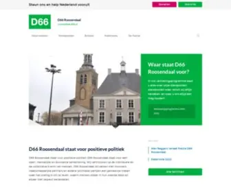 D66Roosendaal.nl(D66 Roosendaal) Screenshot