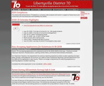 D70Schools.org(District 70) Screenshot