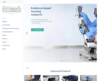 DA-Surgical.com(Trendelenburg position) Screenshot