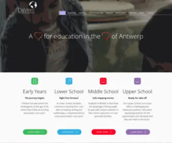 DA-Vinci.be(Da Vinci International School Antwerp) Screenshot