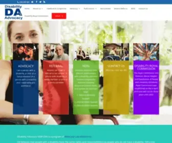 DA.org.au(Disability Advocacy NSW (DA) is a program of Advocacy Law Alliance Inc) Screenshot