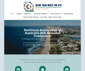 Daa2019.com.au(Planning for a Conference/Event in the Gold Coast) Screenshot