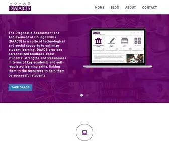Daacs.net(Diagnostic Assessment and Achievement of College) Screenshot