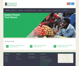Daakyetrust.com(Daakye Pension Trust) Screenshot