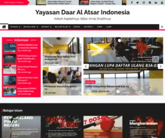 Daaralatsarindonesia.com(Yayasan Daar Al Atsar Indonesia) Screenshot