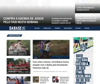Dabase.com.br(O é o site referência em futebol de base na América Latina) Screenshot