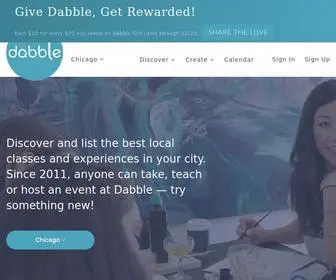 Dabble.co(Discover and List Local Classes) Screenshot