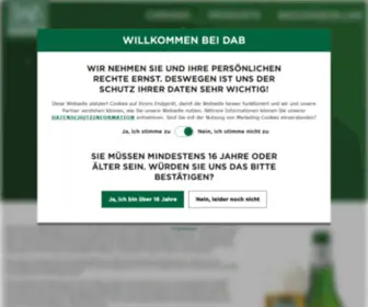Dab.de(Mit einer langen Geschichte ist das Dortmunder Bier heute in über 20 Ländern zu finden) Screenshot