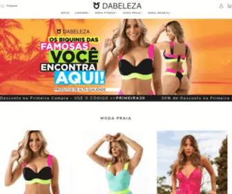 Dabeleza.com.br(Lingerie, Moda Fitness e Moda Praia e Biquinis) Screenshot