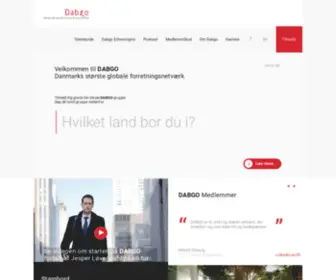 Dabgo.com(Danmarks største internationale forretningsværk) Screenshot