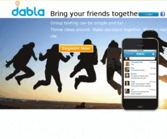 Dabla.com(The messaging application that will bring you and your friends together) Screenshot