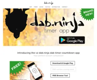 Dab.ninja(FREE dab timer web & mobile app) Screenshot