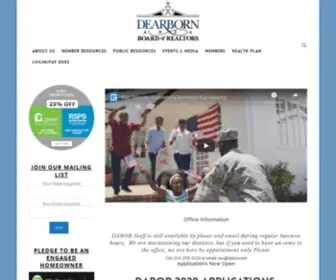 Dabor.com(Dearborn Area Board of REALTORS®) Screenshot