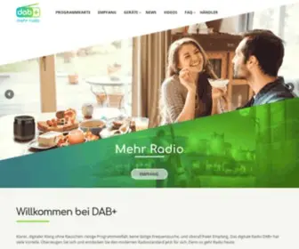 Dabplus.de(Die Website ist ein Angebot von Digitalradio Büro Deutschland (Berlin)) Screenshot