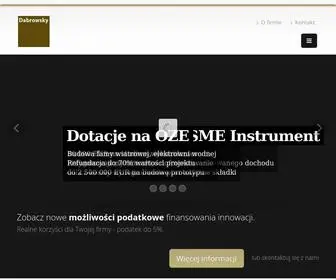 Dabrowsky.pl(Dotacje unijne i fundusze europejskie) Screenshot
