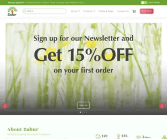 Dabur.co.uk(Dabur UK) Screenshot