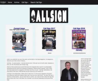 Dac-Callsign.com(Cab's Online Version of CallSign Magazine) Screenshot