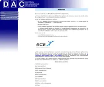 Dac-Concours.net(Direction des Admissions et Concours) Screenshot