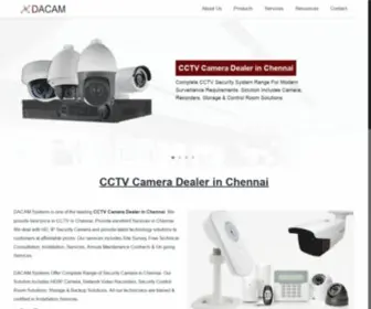 Dacamsys.com(#1 Security System Provider in Chennai) Screenshot