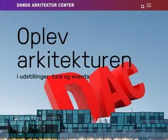Dac.dk(Dansk Arkitektur Center) Screenshot
