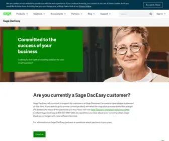 Daceasy.com(Sage Daceasy is Sage 50 Accounting Software) Screenshot