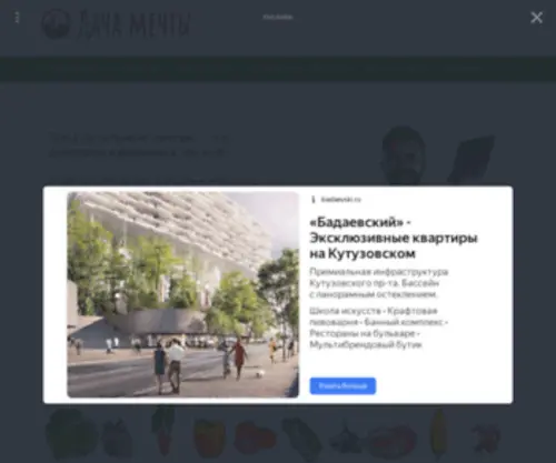 Dachamechty.site(Срок) Screenshot