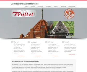 Dachdeckerei-Wallot.de(Dachdeckerei Wallot Harrislee) Screenshot