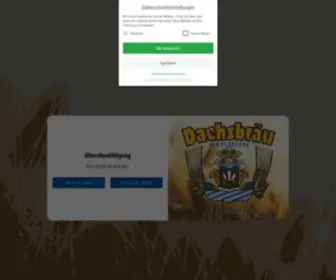 Dachsbier.de(Dachsbräu) Screenshot