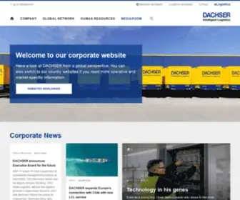 Dachser.com(DACHSER is one of Europe's leading logistics providers) Screenshot