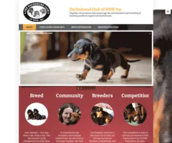 Dachshundclub.org.au(The Dachshund Club of NSW Inc) Screenshot