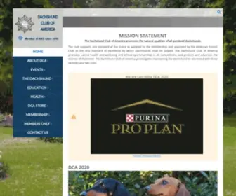 Dachshundclubofamerica.org(Member Of AKC Since 1895) Screenshot