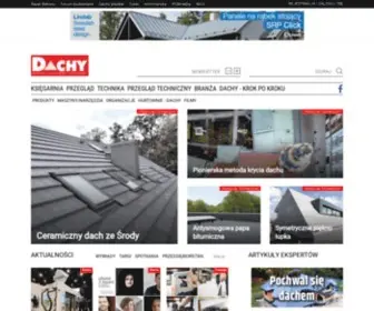 Dachy.info.pl(Pokrycia dachowe porady technika realizacje firmy) Screenshot