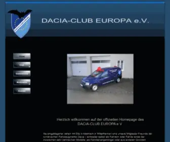 Dacia-Club.eu(Dacia-Club Europa e.V) Screenshot