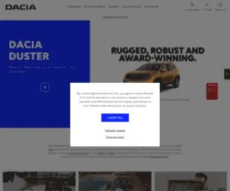 Dacia.co.uk Screenshot